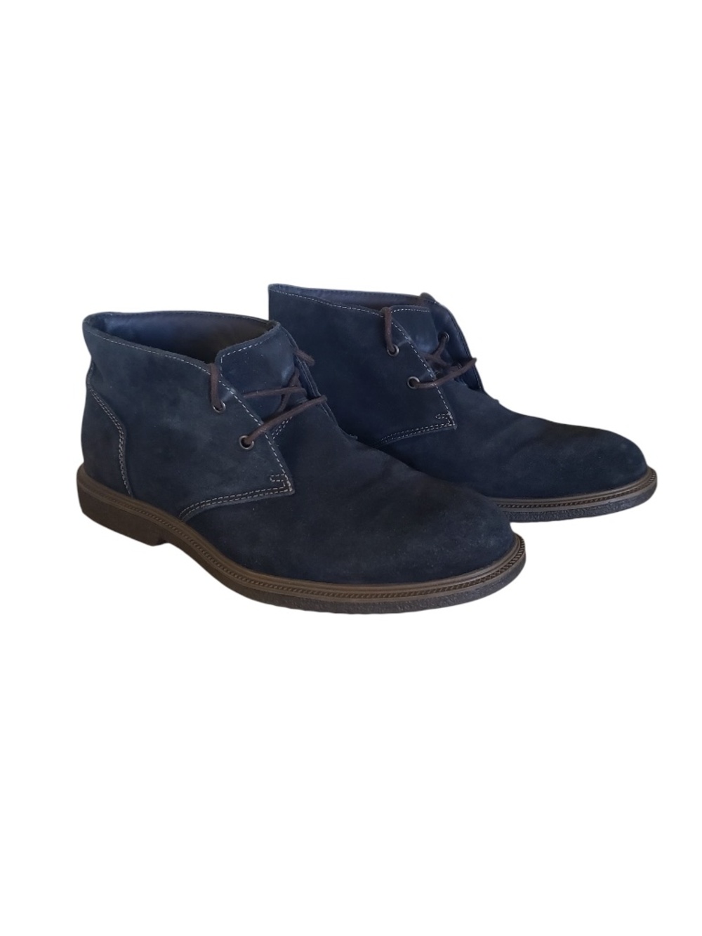 Bass Navy Blue Suede Chukka Boots Size 7.5
